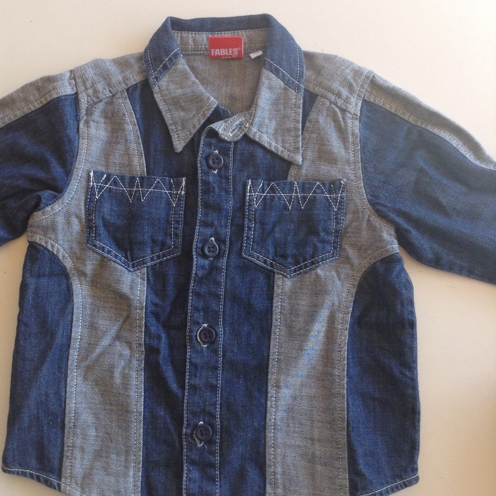 Denim button up